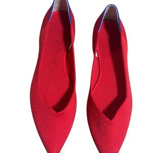 Rothys Lollipop Red Flats Size 8